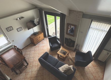 Strandslag Albatros 311 - Wohnzimmer mit Kamin