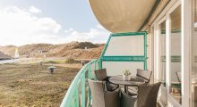Strandslag FeWo 159 - Balkon mit Sicht auf die Dün